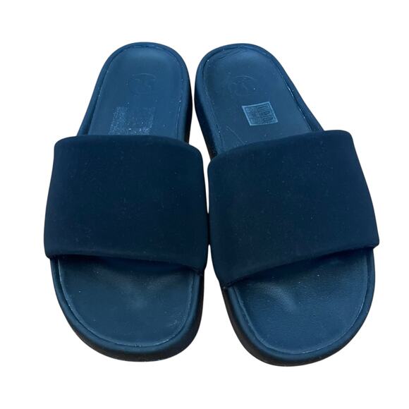 Lululemon Men\'s Restfeel Slide Black Graphite Gray Sandals Workout Gym Size 8 main image 7